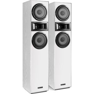 Speakerset - Fenton SHF700W hifi speakers 400W zuil luidsprekers met 2x 6,5 inch woofer - Wit