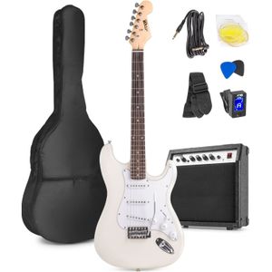 MAX GigKit elektrische gitaar starterset met o.a. 40W versterker - Wit