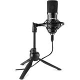 Vonyx CM300B - USB Studio Microfoon - Incl. Tafelstandaard - Zwart