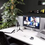Vonyx CM300B - USB Studio Microfoon - Incl. Tafelstandaard - Zwart