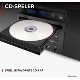 DAB radio met CD speler, Bluetooth, USB mp3 speler en radio - Stereo - Zwart - Audizio Prato