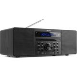 DAB Radio met CD Spele - Bluetoot - USB Mp3 Speler en Radio - Stereo - Zwart - Audizio Prato