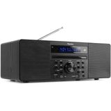 DAB radio met CD speler, Bluetooth, USB mp3 speler en radio - Stereo - Zwart - Audizio Prato