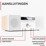 AUDIZIO Prato - DAB Radio - Wit - Met CD-Speler en Bluetooth
