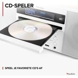 AUDIZIO Prato - DAB Radio - Wit - Met CD-Speler en Bluetooth