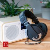 DAB Radio met Bluetooth - Audizio Milan - DAB Radio Retro met Accu en FM Radio - Wit