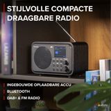 Audizio - Milan - DAB Radio - Zwart - Bluetooth - Draadloos