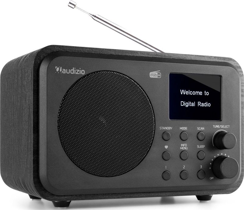 Audizio - Milan - DAB Radio - Zwart - Bluetooth - Draadloos