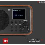 AUDIZIO Milan - DAB Radio - Donkerbruin - Bluetooth - Draadloos