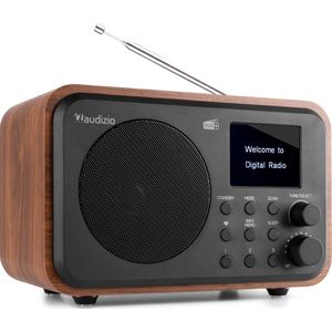 AUDIZIO Milan - DAB Radio - Donkerbruin - Bluetooth - Draadloos