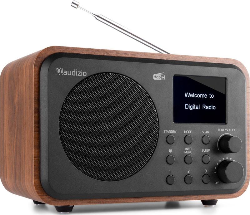 AUDIZIO Milan - DAB Radio - Donkerbruin - Bluetooth - Draadloos