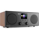 DAB Radio met Bluetooth en Wifi - Audizio Bari - AUX - Spotify Connect - 2 Speakers - Wekkerradio