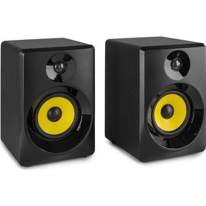 Studio Speakers Voor PC - Vonyx SMN40B - Active DJ Speakerset - 100W - 4 Inch - Zwart