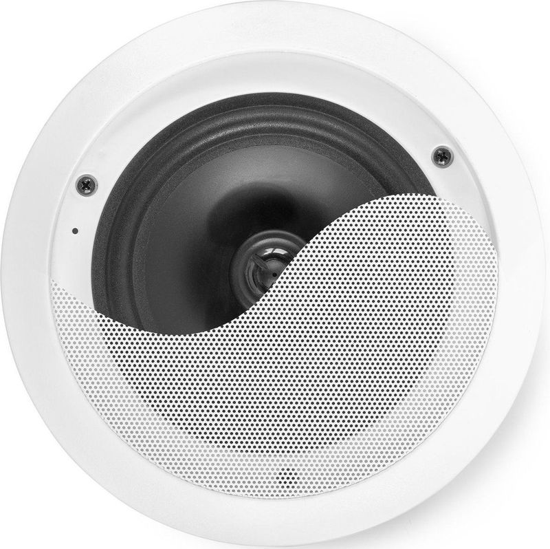 Power Dynamics CSSG6 Plafondspeaker - Geschikt voor vochtige ruimtes - 2-weg - 80W - 6,5 inch - Aluminium - Wit
