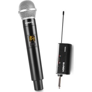 Draadloze microfoon - Geschikt voor JBL speakers - plug-in ontvanger -Vonyx WM55- UHF microfoon draadloos - universeel