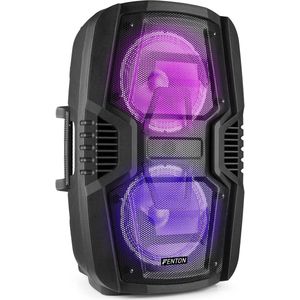 Party speaker Bluetooth - Fenton FT210LED - 700 Watt - partybox op accu - karaoke set