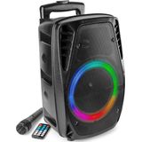 Fenton - FT8LED-MK2 - Party Speaker - Zwart - Bluetooth 5.0 - 300W Vermogen