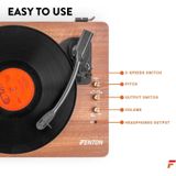 Fenton - RP162 - Platenspeler - Bruin - Bluetooth - Stereo