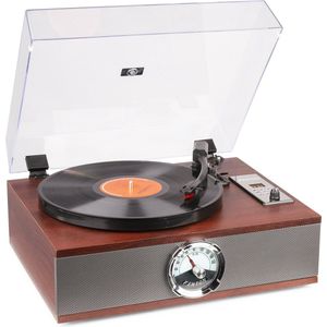 Retro Platenspeler met Bluetooth, FM Radio en CD Speler - Fenton RP180 - Hout