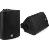 Speakerset Bluetooth - Power Dynamics DS65MB - Met mp3 speler en muurbeugels - Zwart