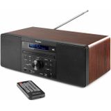 AUDIZIO - Prato - DAB Radio - Donkerbruin - CD Speler - Bluetooth