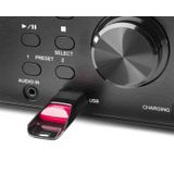 AUDIZIO - Prato - DAB Radio - Donkerbruin - CD Speler - Bluetooth