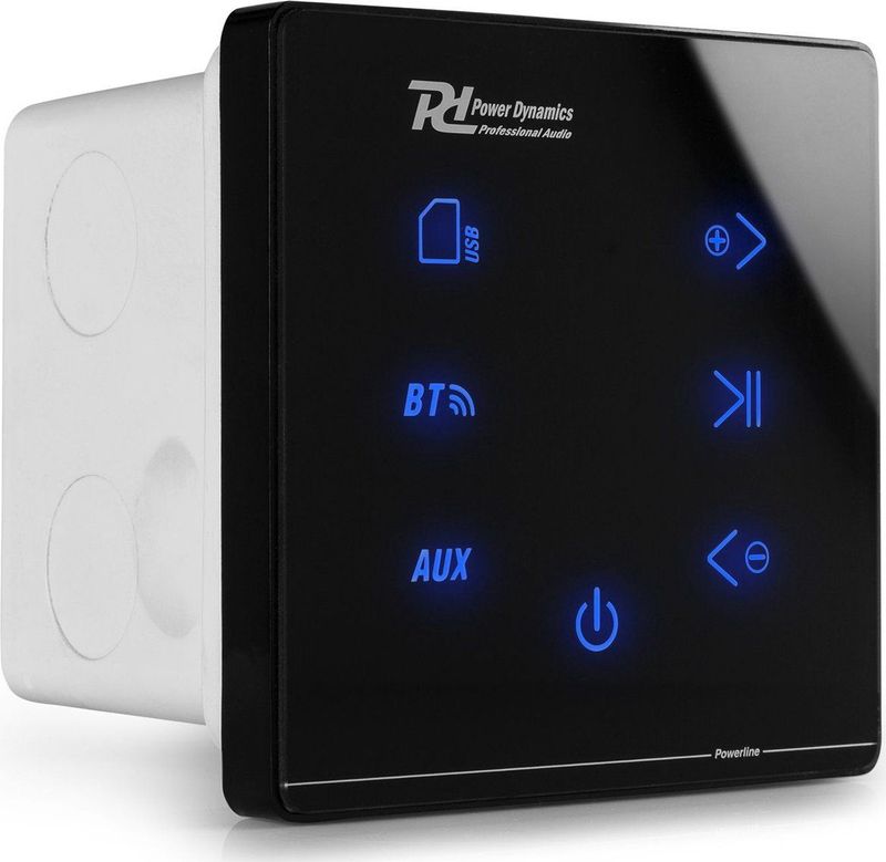 Stereo versterker - Powerline A50B inbouw versterker met Bluetooth - 2x 20W