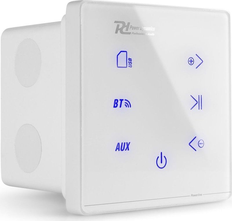 Stereo versterker - Powerline A50W inbouw versterker met Bluetooth - 2x 20W