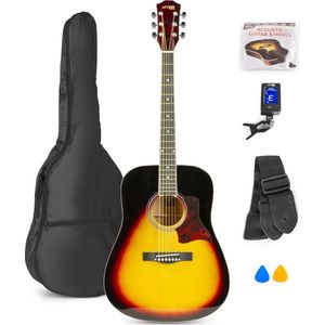 MAX SoloJam Western akoestische gitaar starterset - Sunburst