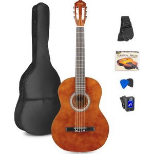 MAX SoloArt klassieke akoestische gitaar (39") starterset - Bruin (hout)