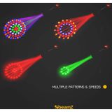 Discolamp - BeamZ Moonflower 2.0 - met 72 krachtige LED's, afstandsbediening en DMX