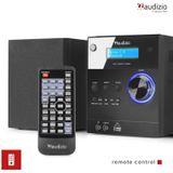 Audizio - Metz - Stereo Set - Zwart - Bluetooth - AUX - Alarm