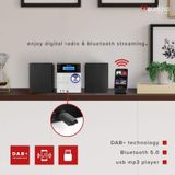 Audizio - Metz - Stereo Set - Aluminium - Bluetooth - DAB+ - FM