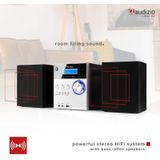 Audizio - Metz - Stereo Set - Aluminium - Bluetooth - DAB+ - FM