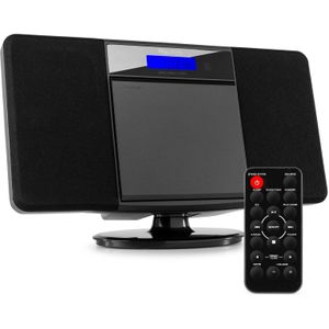 Stereo Set met CD-Speler en FM Radio - Audizio Nimes - USB - MP3 - Bluetooth - 50 W - Zwart