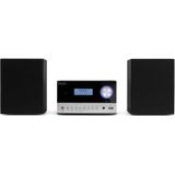 Hifi Stereo Set met CD-speler en Radio - Audizio Arles - Bluetooth - Wekker