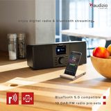AUDIZIO - Monza - DAB Radio - Zwart - Bluetooth Speaker