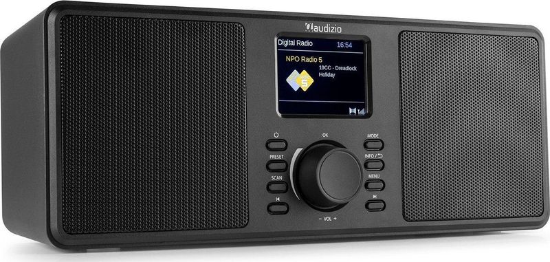 AUDIZIO - Monza - DAB Radio - Zwart - Bluetooth Speaker