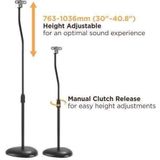 Luidspreker standaard universeel - Audizio HTS12 - Verstelbare hoogte - Set van 2 - Zwart