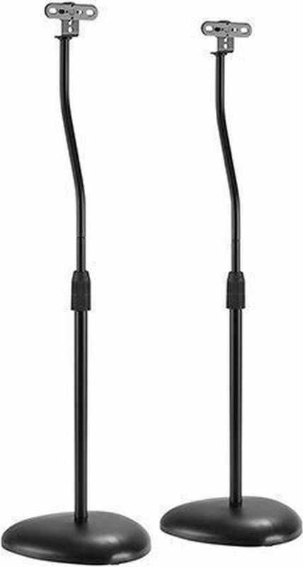 Luidspreker standaard universeel - Audizio HTS12 - Verstelbare hoogte - Set van 2 - Zwart