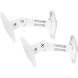 Muurbeugel speaker - Audizio HTS20W - Kantel- en draaibaar - Universeel - Wit