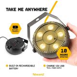 LED PAR - BeamZ PLP10 - PAR spot met ingebouwde accu en 6 RGB LED's