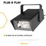 Stroboscoop - BeamZ BMS50 mini stroboscoop met regelbare flitssnelheid