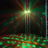 Discolamp - BeamZ StrobeMoon - 2x LED moonflower en LED stroboscoop in één - Incl. afstandsbediening