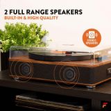 Fenton - RP162D - Platenspeler - Donkerbruin - High Quality Speakers - Bluetooth