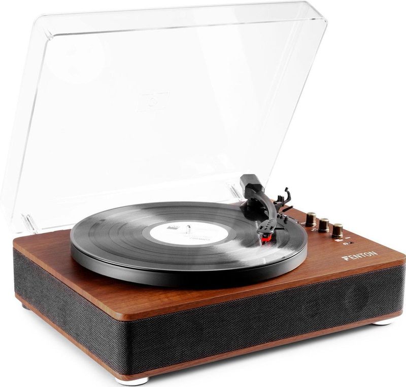 Fenton - RP162D - Platenspeler - Donkerbruin - High Quality Speakers - Bluetooth
