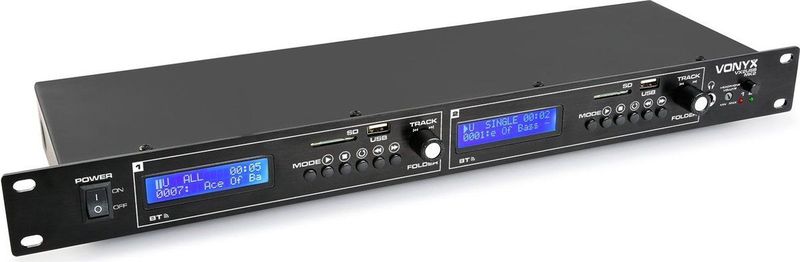 Vonyx - VX2USB - Mediaplayer - 2x Bluetooth - 2x USB/SD