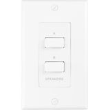 Luidspreker schakelaar - Power Dynamics PDWS2 - Voor 2 sets speakers op een versterker - A, B en AB