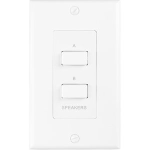 Luidspreker schakelaar - Power Dynamics PDWS2 - Voor 2 sets speakers op een versterker - A, B en AB