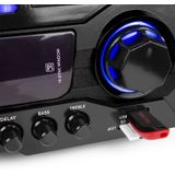 Karaoke Versterker - Fenton AV460 - Bluetooth & 2 Microfooningangen met Echo en Delay Effect - 500W